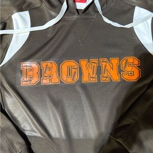 Team Apparel Brown and Orange Hoodie